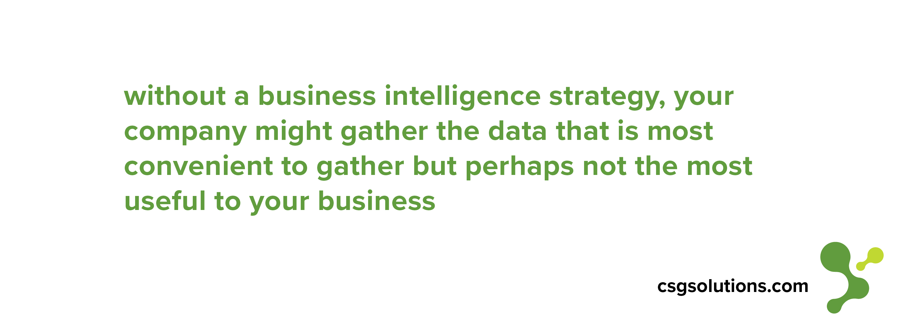 Business Intelligence Strategy