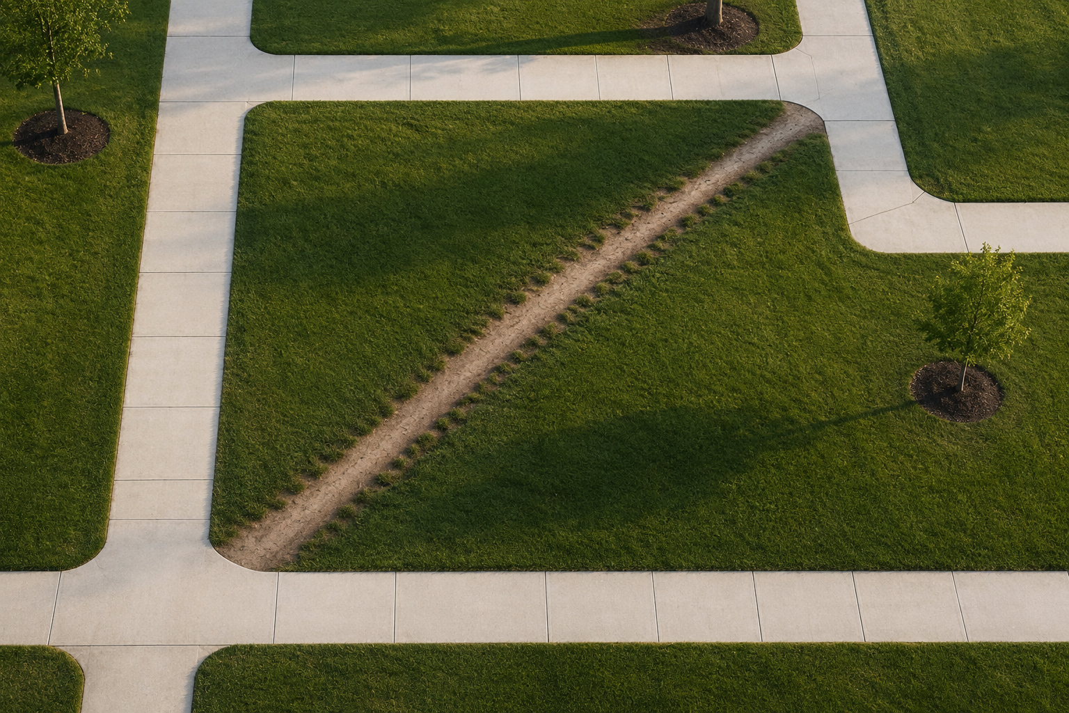 shortcut path through grass 2